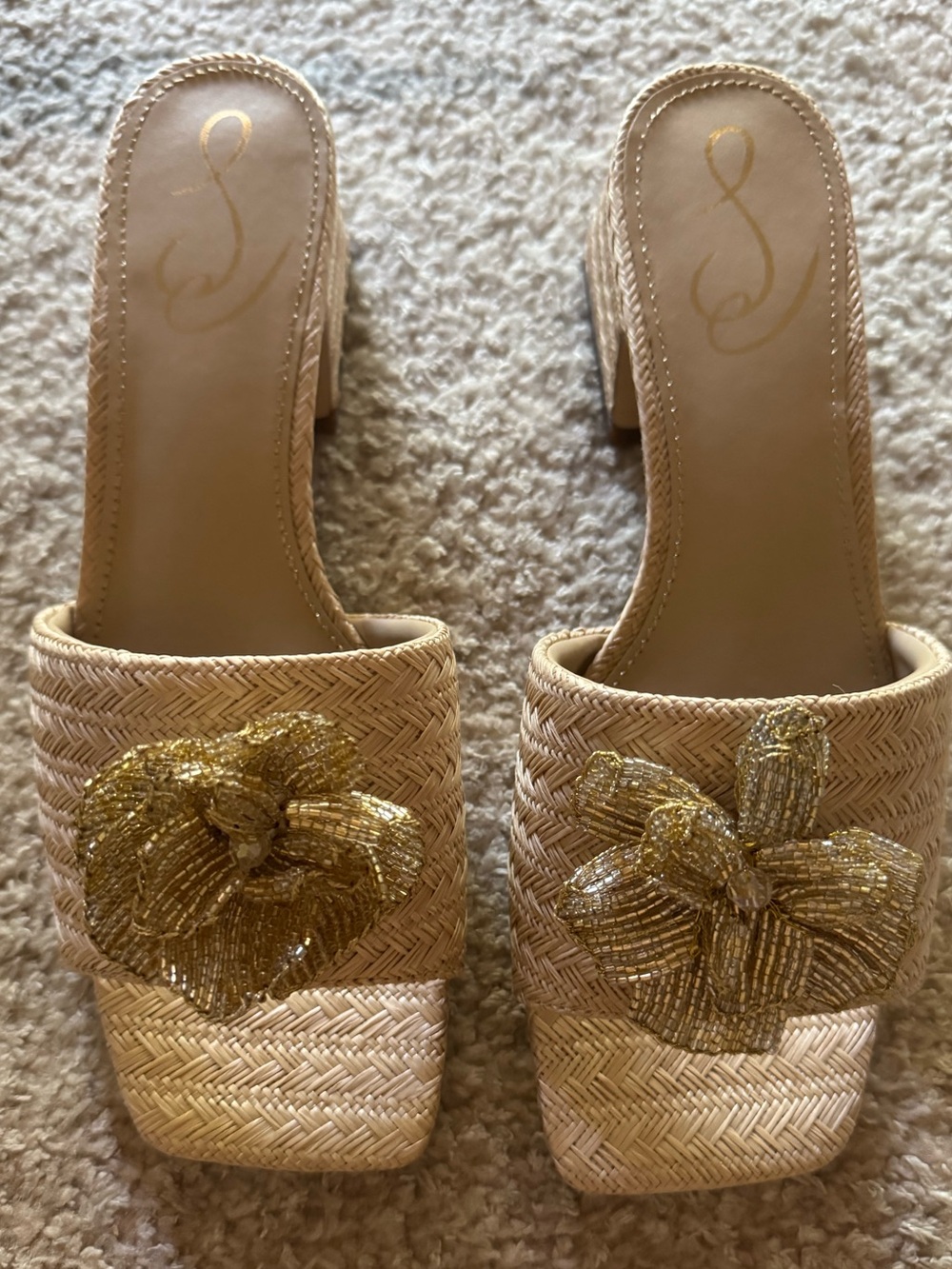 NEW Sam Edelman Winsley Sandals in Natural - Picture 6 of 9